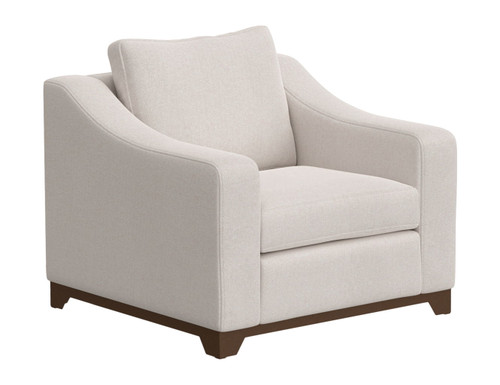 Natural Parota - Armchair - Mink Withe