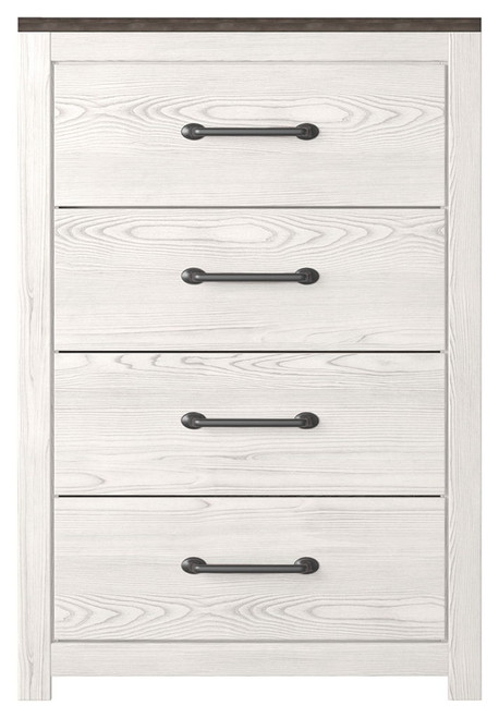 Gerridan - Four Drawer Chest - White / Gray