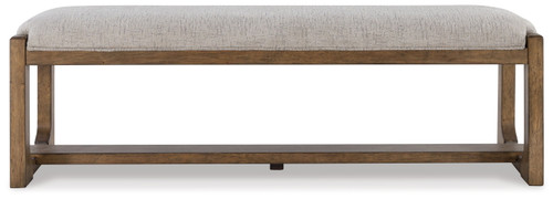 Cabalynn - Oatmeal / Light Brown - Large Uph Dining Room Bench