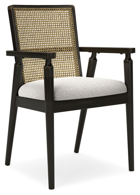 Galliden - Black - Dining Upholstered Arm Chair (Set of 2)