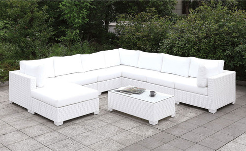 Somani - Small Ottoman - White