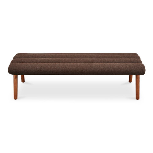 Arlo - Performance Fabric Bench - Dark Brown