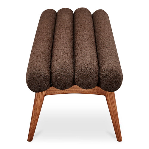 Arlo - Performance Fabric Bench - Dark Brown