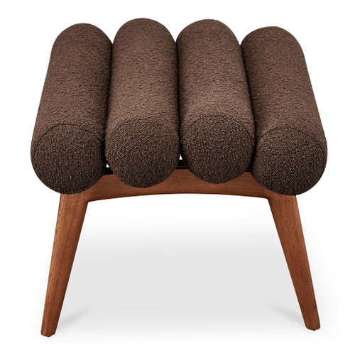 Arlo - Stool Performance Fabric - Dark Brown