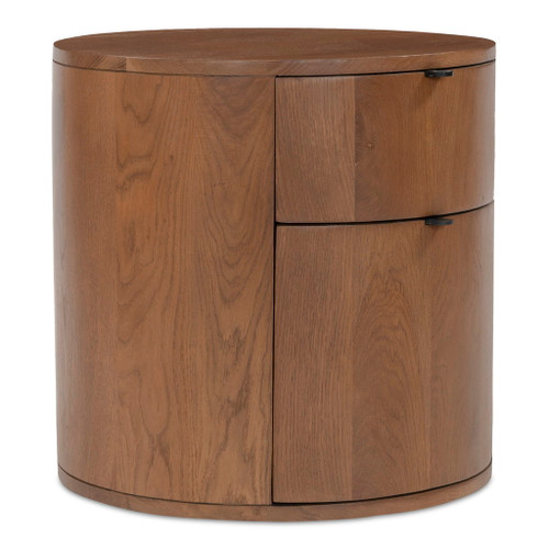 Theo - Two Drawer Nightstand - Brown