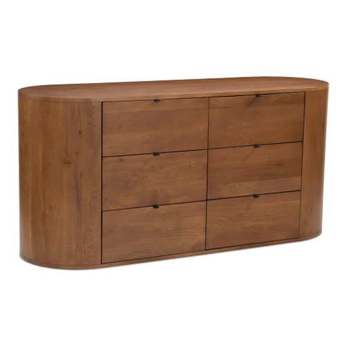 Theo - 6 Drawer Dresser - Brown