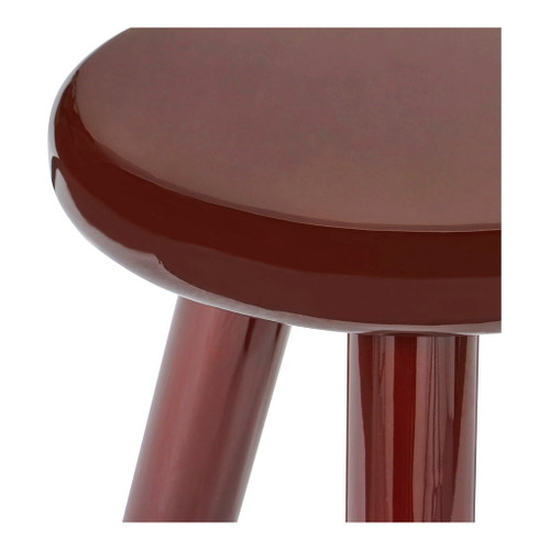 Joy - Accent Table - Dark Red