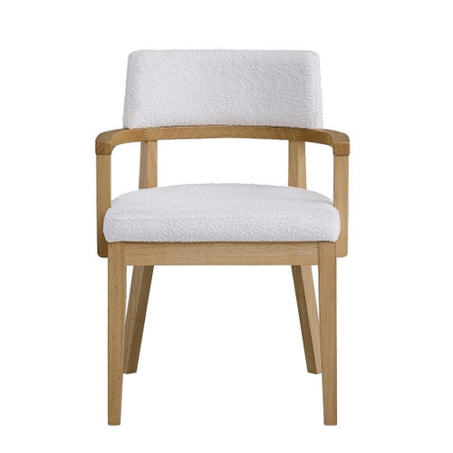 Kasem - Arm Chair Set of 2) - Gorge Fabric & Oak