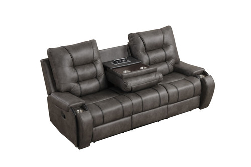 Bronco Reclining Living Room Set in Gray