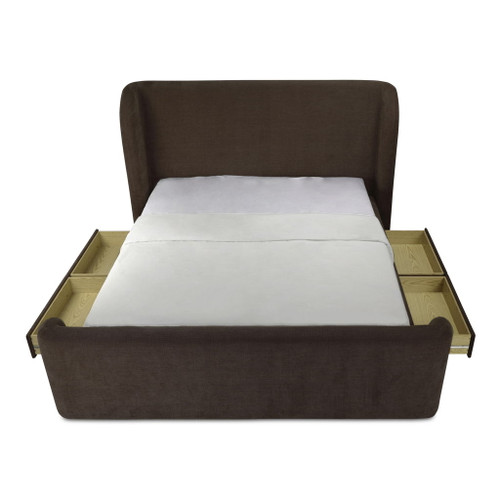 Sophia - King Bed - Brown