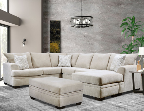 Melody Large Sectional in Fabric by Happy Homes