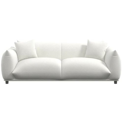 Mansfield Luxury Cream Boucle Fabric Sofa by Mid and Mod