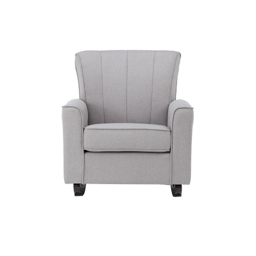 Denzell - Rocking Chair - Light Gray Linen