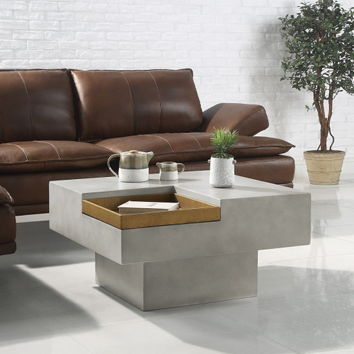 Kailano - Coffee Table - Weathered Gray