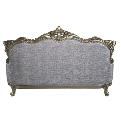 Miliani - Sofa With 5 Pillows - Fabric & Antique Bronze