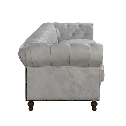Ofer - Sofa - Vintage White Top Grain Leather