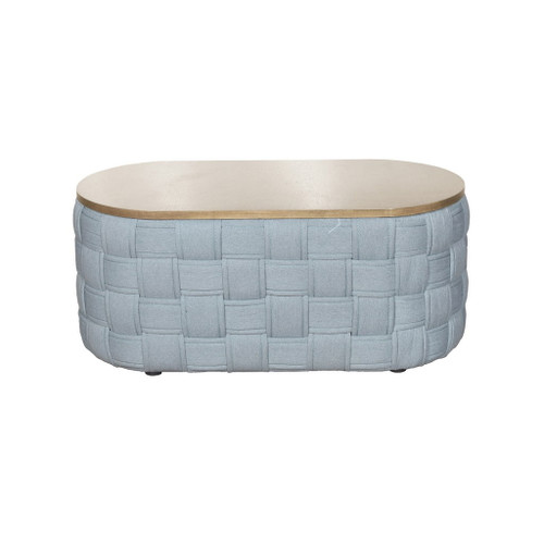 Saree - Coffee Table - Light Teal Chenille