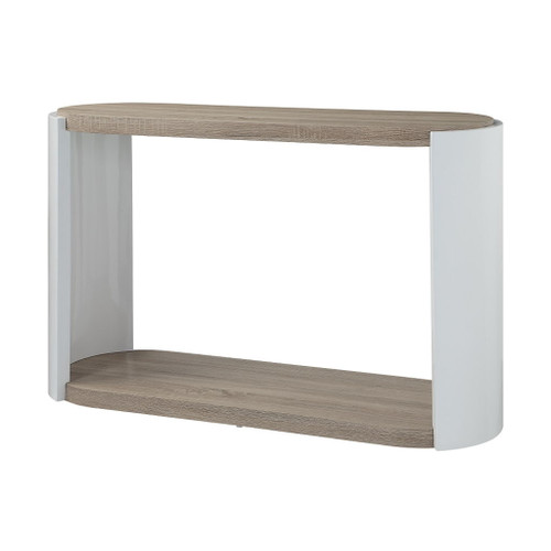 Zoma - Sofa Table - Oak & White High Gloss