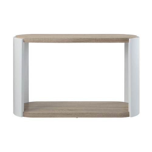 Zoma - Sofa Table - Oak & White High Gloss