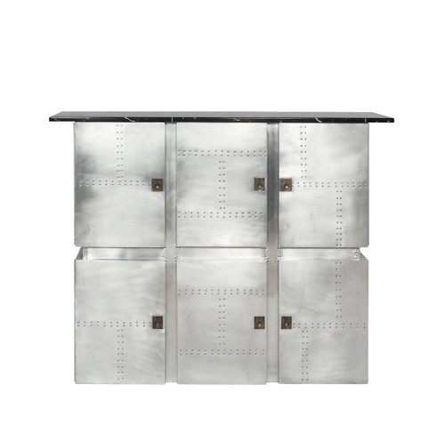 Brancaster - Bar Table With Marble Top - Marble Top & Aluminum