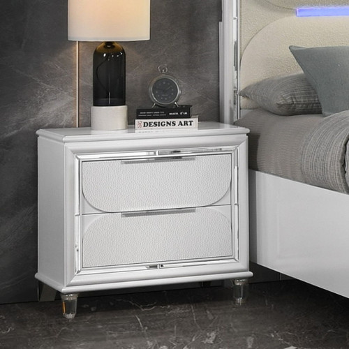 Tarian - Nightstand - Pearl White Tarian - Nightstand - Pearl White