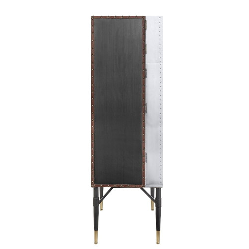 Yoela - Wine Cabinet - Leather & Aluminum