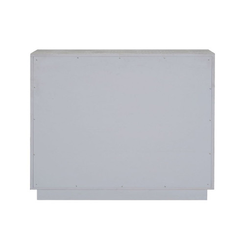 Anpu - Console Cabinet - Silver Faux Crocodile Skin