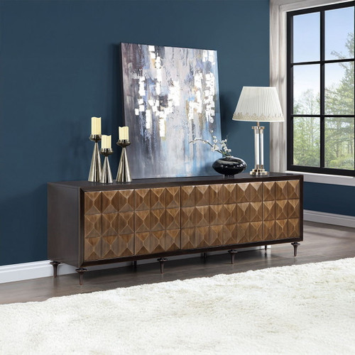 Diya - Console Cabinet - Forged Bronze & Espresso Diya - Console Cabinet - Forged Bronze & Espresso