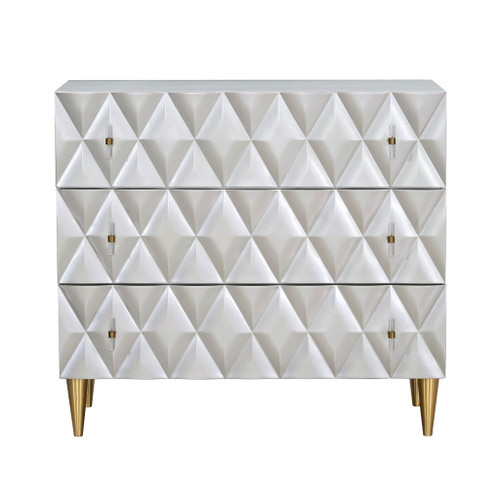 Anson - Console Cabinet - Metallic Silver & Champagne
