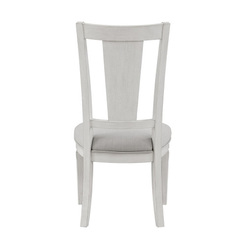 Katia - Side Chair (Set of 2) - Light Gray Linen & Weathered White