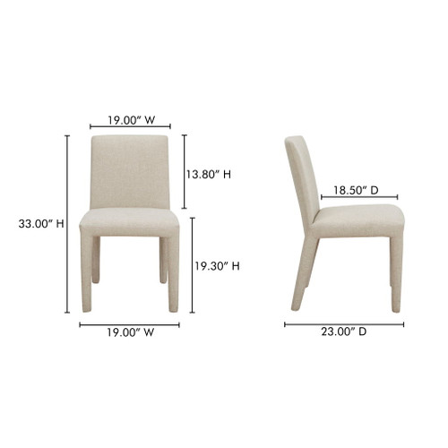Monte - Dining Chair (Set of 2) - Beige