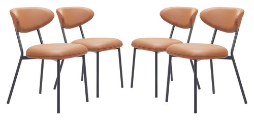 Rorun - Dining Chair (Set of 4) - Brown Rorun - Dining Chair (Set of 4) - Brown
