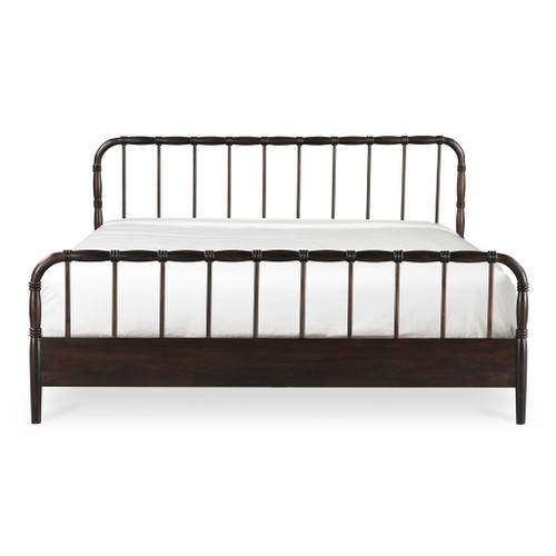 Vivian - King Bed - Dark Brown