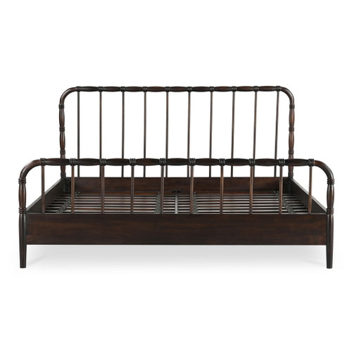 Vivian - King Bed - Dark Brown