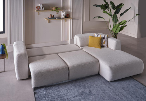 Picasso Sleeper Sectional In Fabric