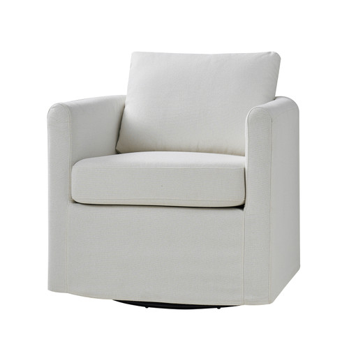 Christepher Modern Slipcovered 360° Swivel Chair