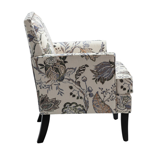 Herrera Fabric Arm Chair with Nailhead Trim