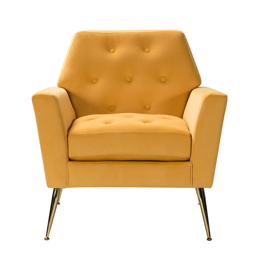 Ernesto Upholstered Armchair with Tufted Back