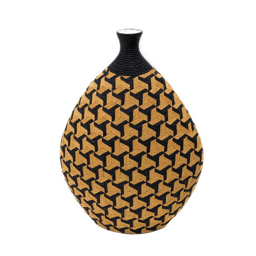 Jahia - Geometric Vase - Light Brown Jahia - Geometric Vase - Light Brown