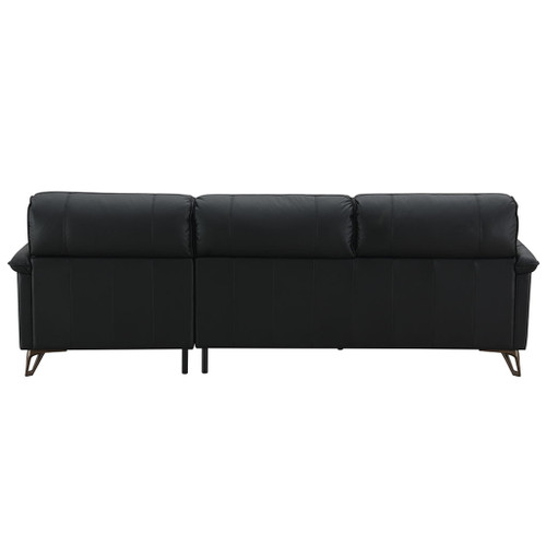 Eilene - Sofa - Black Top Grain Leather
