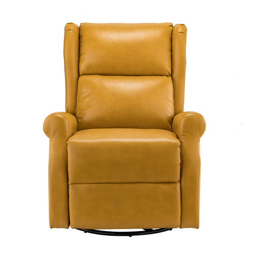 Chiang Faux Leather Swivel Recliner with Rocking