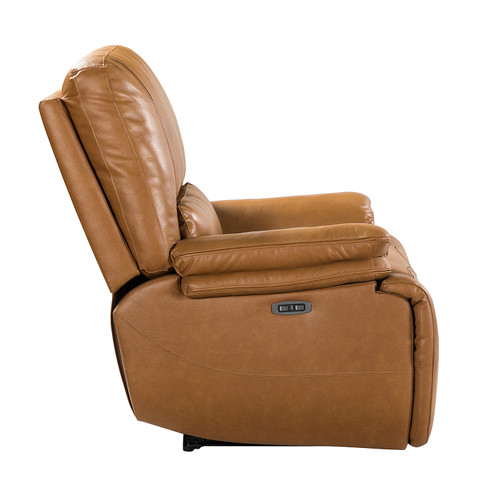 Alina Genuine Leather Power Recliner with USB Port