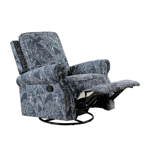 Roderich Farmhouse Upholstery Recliner with Rolled Arms