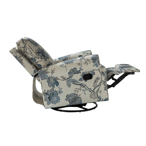 Roderich Farmhouse Upholstery Recliner with Rolled Arms