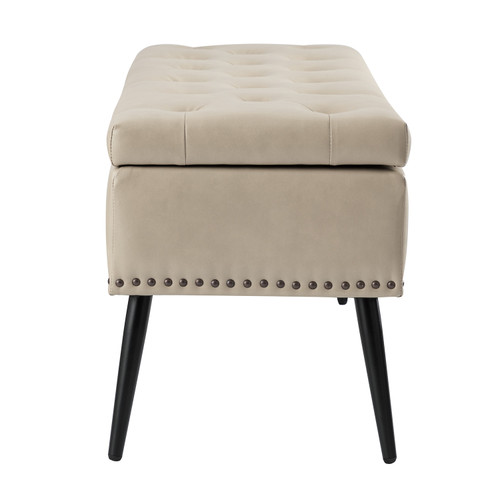 Conrado Upholstered Flip Top Storage Bedroom Bench