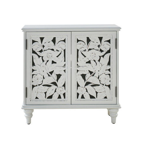 Dimitri Traditional 32 in. Tall 2 - Hollow Door Accent Display Cabinet with LED Light