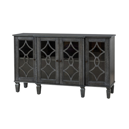Henrietta 60" Traditional Sideboard with Glass Doors