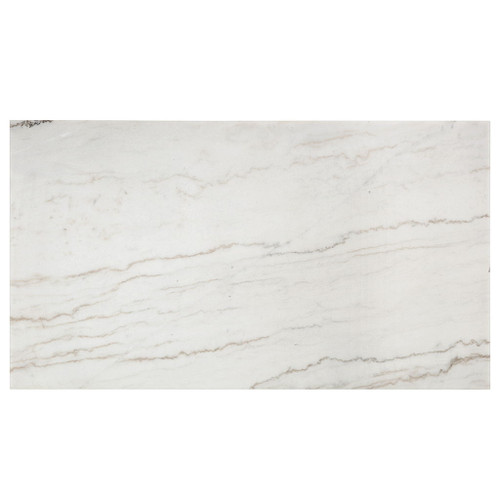 Edwyn - Dining Table With Marble Top - White Natural Marble Top & Brown