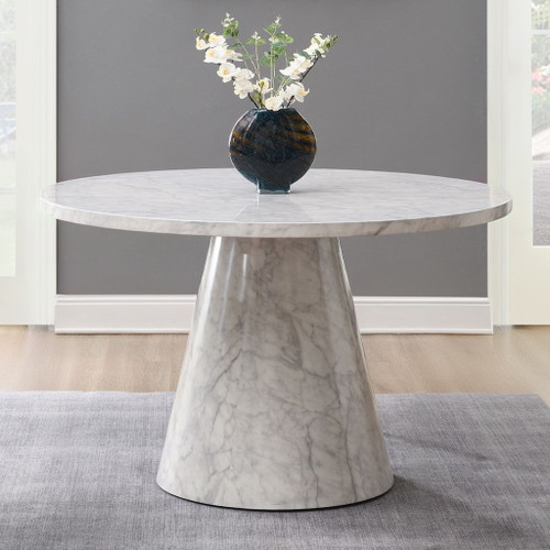 Kacey - Round Dining Table - Engineered Stone Kacey - Round Dining Table - Engineered Stone