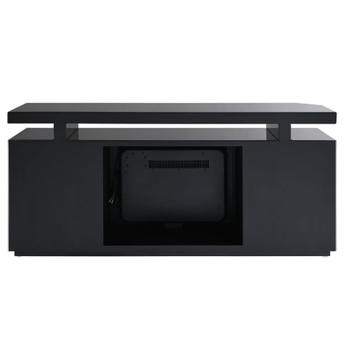 Drisana - TV Stand With Fireplace - Black Mirrored